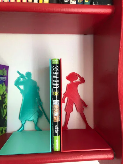 Bộ kẹp giữ sách 3D chủ đề One Piece Luffy và Zoro cực chất - Image 1