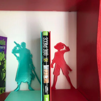 Bộ kẹp giữ sách 3D chủ đề One Piece Luffy và Zoro cực chất
