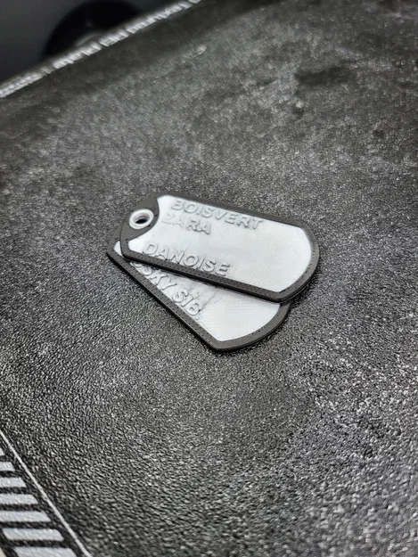 Thẻ tên kiểu quân đội cho chó (Tùy biến tên) - Image 1