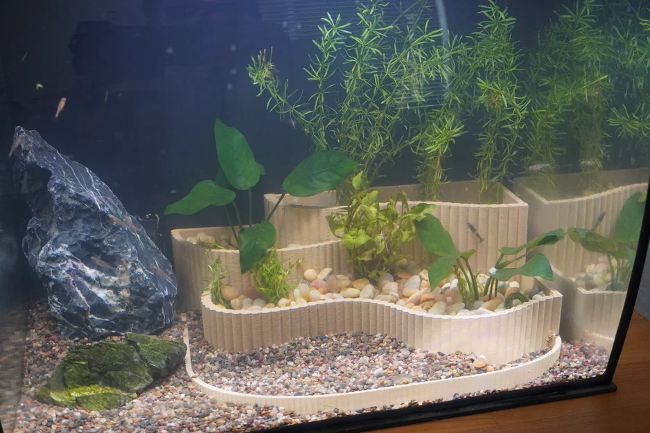 Aquarium Planter Tiered Aquascape – Chậu trồng cây phân tầng cho bể cá - Image 1