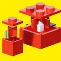 Lego School Box – Hộp đựng văn phòng phẩm & lưu trữ kiểu LEGO - Thumbnail 1