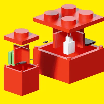 Lego School Box – Hộp đựng văn phòng phẩm & lưu trữ kiểu LEGO