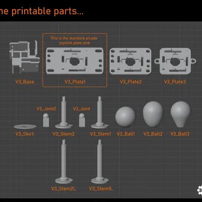 Cơ cấu Joystick Arcade - Phiên bản 3