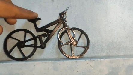 Móc khóa mini MTB functional – Print-in-Place, phuộc nhún hoạt động! - Image 1