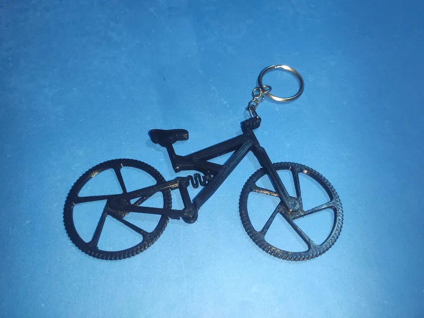 Móc khóa mini MTB functional – Print-in-Place, phuộc nhún hoạt động! - Image 3