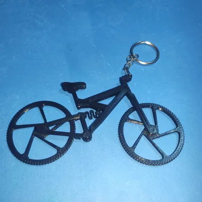 Móc khóa mini MTB functional – Print-in-Place, phuộc nhún hoạt động!