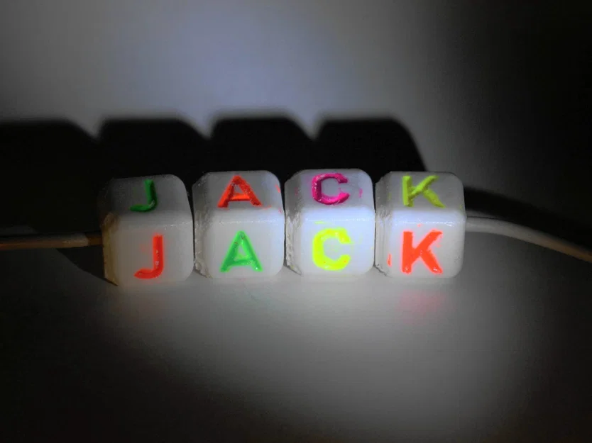Bộ sưu tập hạt chữ cái và số (Letter Beads) in 3D cho vòng tay - Image 1