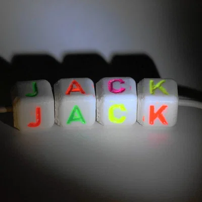 Bộ sưu tập hạt chữ cái và số (Letter Beads) in 3D cho vòng tay