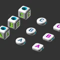 Bộ sưu tập hạt chữ cái và số (Letter Beads) in 3D cho vòng tay - Thumbnail 3