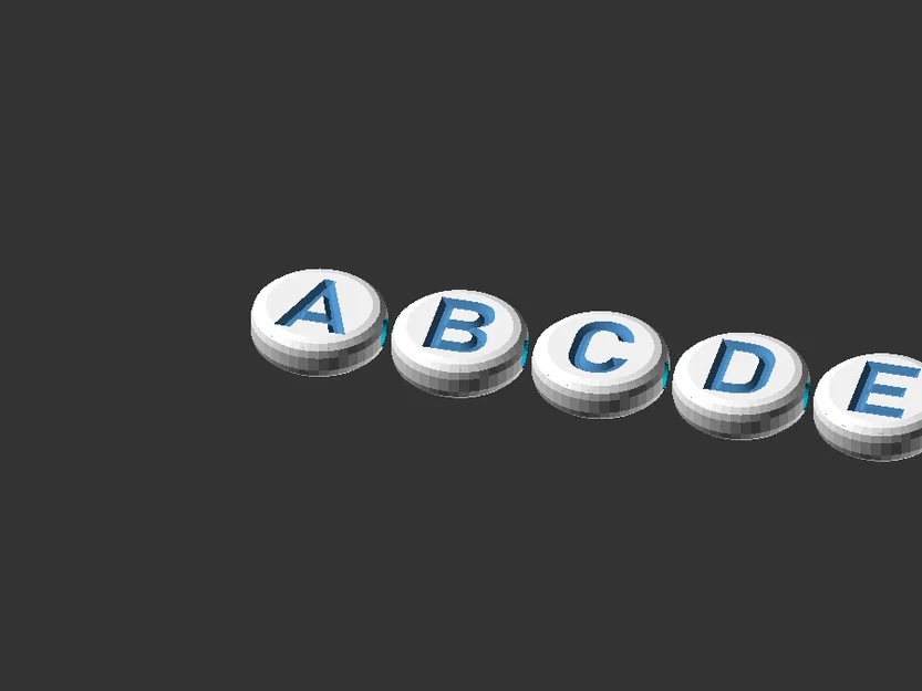 Bộ sưu tập hạt chữ cái và số (Letter Beads) in 3D cho vòng tay - Image 5