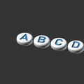 Bộ sưu tập hạt chữ cái và số (Letter Beads) in 3D cho vòng tay - Thumbnail 5