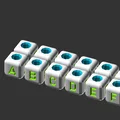 Bộ sưu tập hạt chữ cái và số (Letter Beads) in 3D cho vòng tay - Thumbnail 6