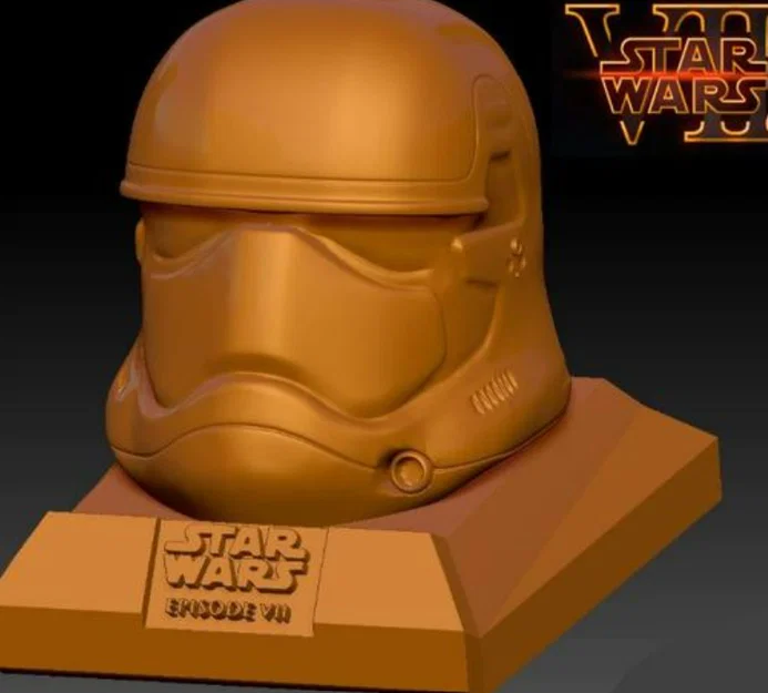 Mô hình mũ Stormtrooper Star Wars Episode VII in 3D cực chất - Image 1