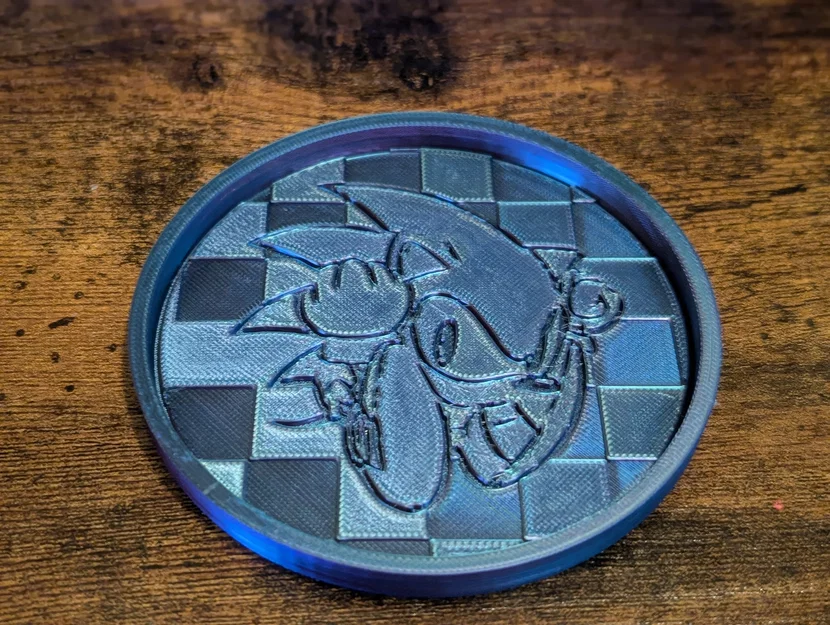 Đế lót ly Sonic the Hedgehog: Phụ kiện trang trí bàn làm việc độc đáo - Image 1