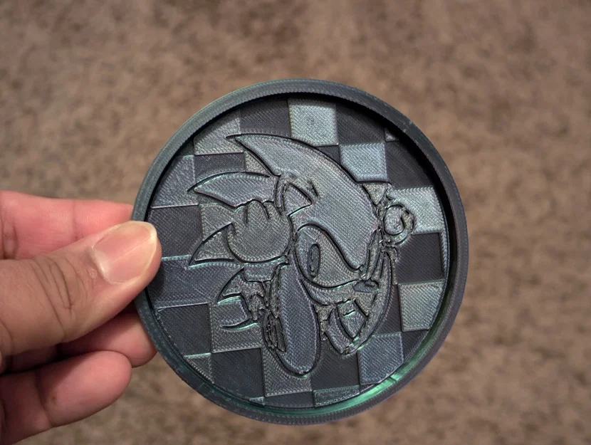 Đế lót ly Sonic the Hedgehog: Phụ kiện trang trí bàn làm việc độc đáo - Image 3
