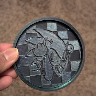 Đế lót ly Sonic the Hedgehog: Phụ kiện trang trí bàn làm việc độc đáo