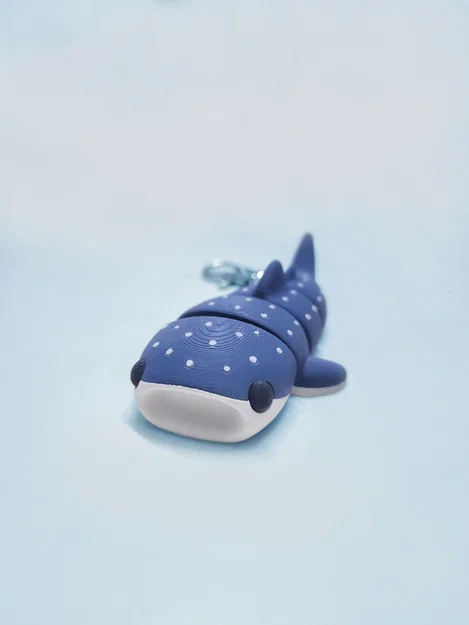 Flexi Whale Shark – Cá mập voi flexi dễ thương dạng móc khóa - Image 2