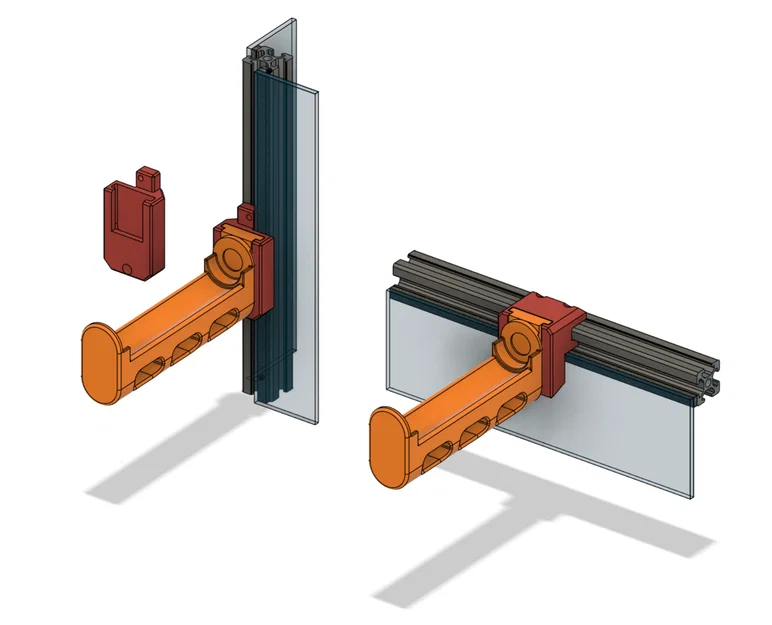 Ngàm gắn Voron 2020 cho Filler filament spool holder - Image 1