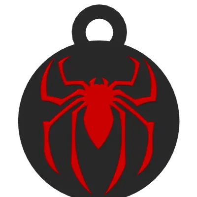 Móc khóa Spiderman 3D in 2 màu cực đẹp cho fan Marvel