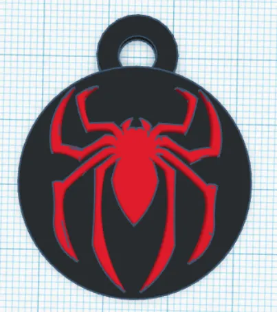 Móc khóa Spiderman 3D in 2 màu cực đẹp cho fan Marvel - Image 3