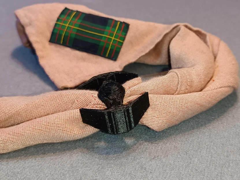 Vòng giữ khăn quàng cổ hình tàu chiến TIE Fighter in 3D độc đáo - Image 8