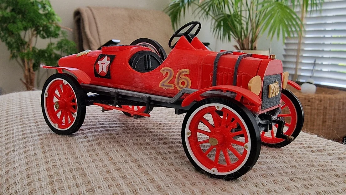 Mô hình xe đua cổ điển Ford T 1917 - Tự in 3D đơn giản và đẹp mắt - Image 1