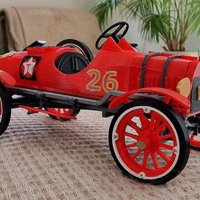 Mô hình xe đua cổ điển Ford T 1917 - Tự in 3D đơn giản và đẹp mắt