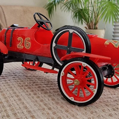 Mô hình xe đua cổ điển Ford T 1917 - Tự in 3D đơn giản và đẹp mắt