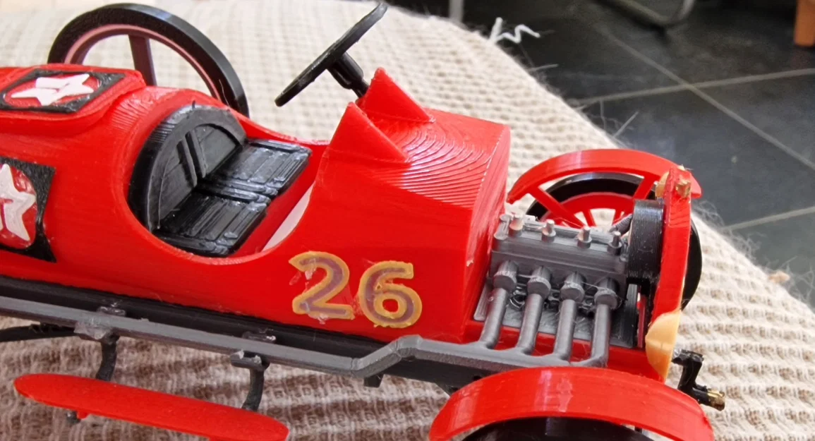 Mô hình xe đua cổ điển Ford T 1917 - Tự in 3D đơn giản và đẹp mắt - Image 4