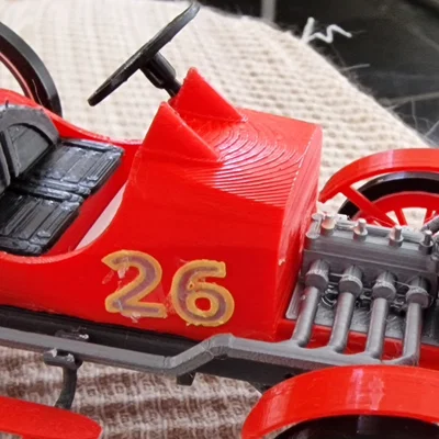 Mô hình xe đua cổ điển Ford T 1917 - Tự in 3D đơn giản và đẹp mắt