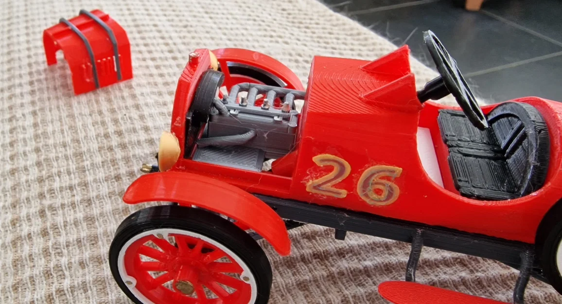 Mô hình xe đua cổ điển Ford T 1917 - Tự in 3D đơn giản và đẹp mắt - Image 5