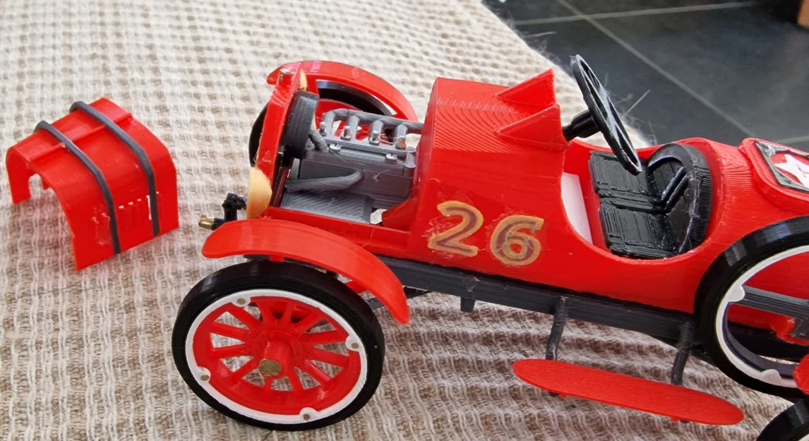 Mô hình xe đua cổ điển Ford T 1917 - Tự in 3D đơn giản và đẹp mắt - Image 9