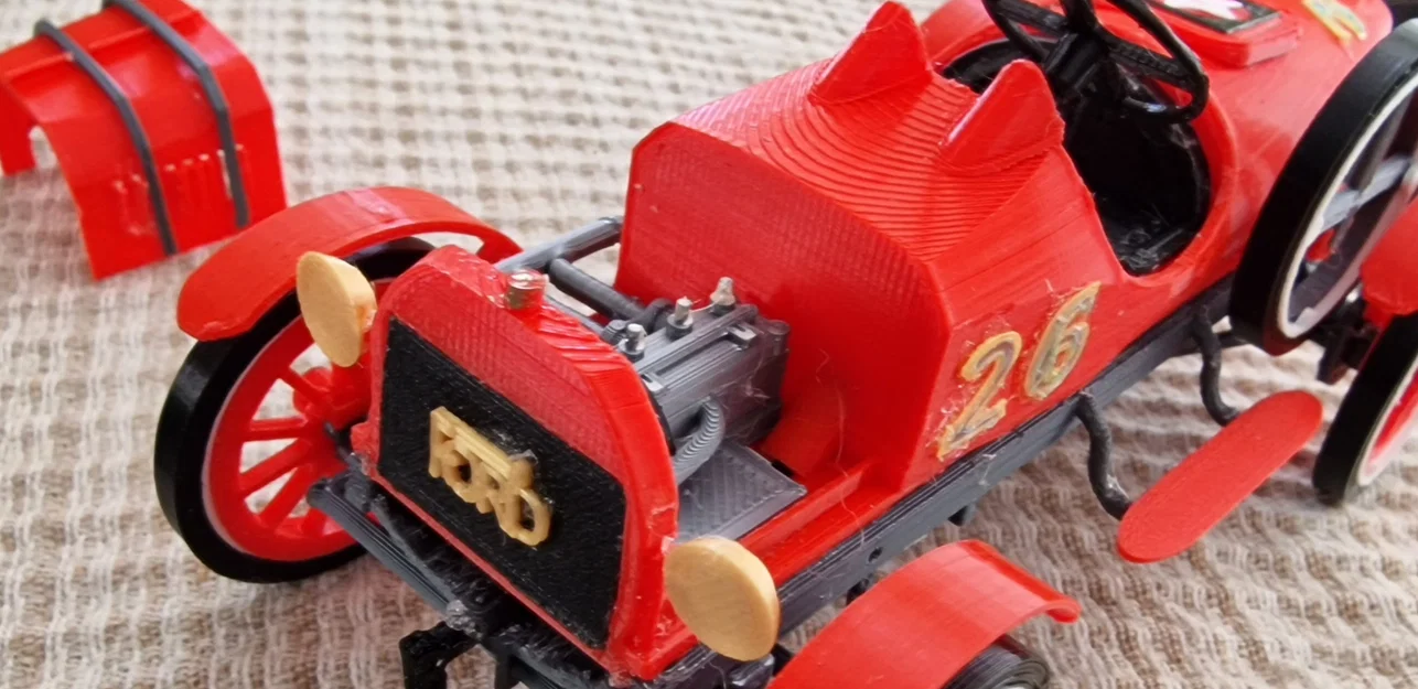 Mô hình xe đua cổ điển Ford T 1917 - Tự in 3D đơn giản và đẹp mắt - Image 11