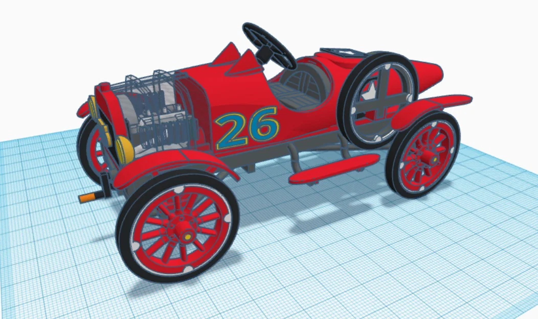 Mô hình xe đua cổ điển Ford T 1917 - Tự in 3D đơn giản và đẹp mắt - Image 13
