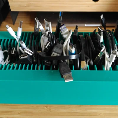 Khay Đựng Cáp Thông Minh Chuẩn Gridfinity Cho Tủ IKEA ALEX