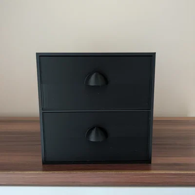 Hộp đựng đồ để bàn mini 2 ngăn (Desk Storage Draw) - In 3D tiện lợi