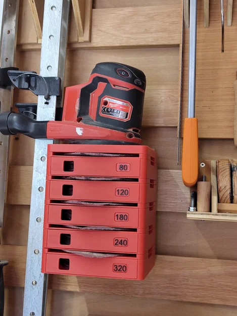 Kệ lưu trữ sanding disc dạng modular (Modular sanding disc storage) - Image 1