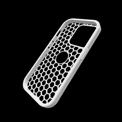 Ốp lưng iPhone 14 Pro họa tiết tổ ong cực chất tự in 3D