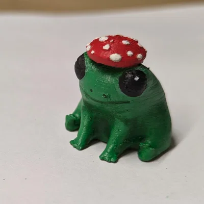 Mô hình 3D Ếch Đội Mũ Nấm Dễ Thương Cho Bé