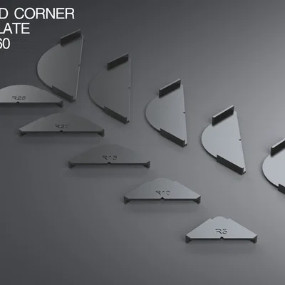Bộ Thước Căn Bo Góc Gỗ R5-R60 (Round Corner Templates)