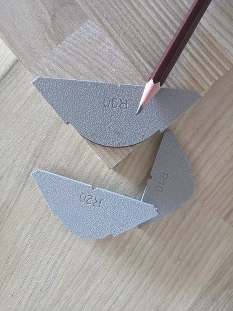 Bộ Thước Căn Bo Góc Gỗ R5-R60 (Round Corner Templates) - Image 2