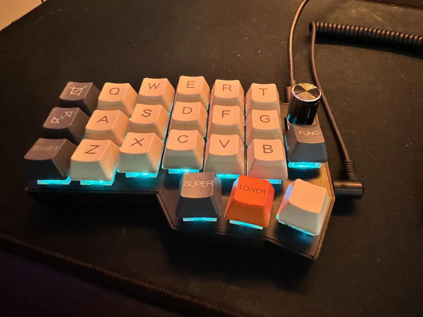 Case mới Corne (crkbd) split keyboard V4.1 kèm plate gia cường - Image 4