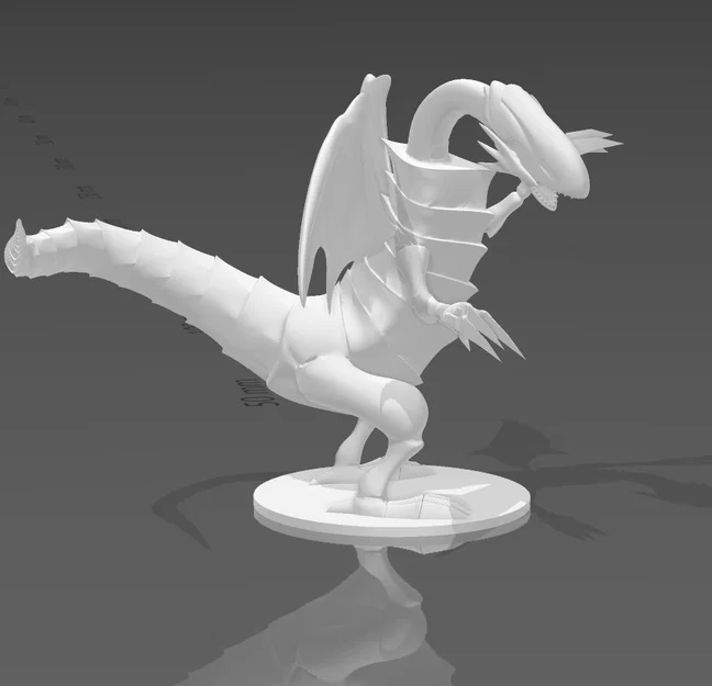 Mô hình 3D Rồng Trắng Mắt Xanh Blue Eyes White Dragon - Yu-Gi-Oh! - Image 3