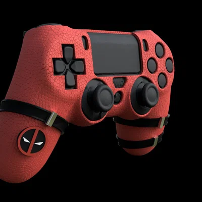 Ốp tay cầm PS4 Deadpool (Deadpool ps4 controller case)