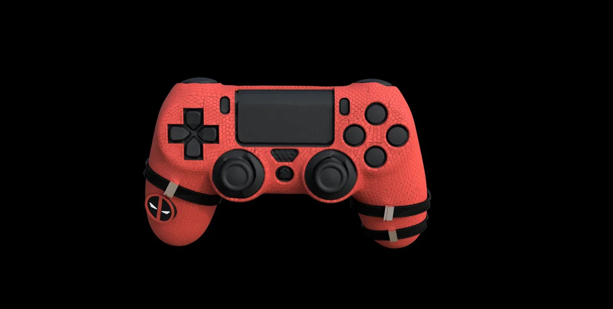 Ốp tay cầm PS4 Deadpool (Deadpool ps4 controller case) - Image 2