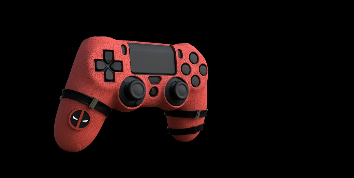 Ốp tay cầm PS4 Deadpool (Deadpool ps4 controller case) - Image 6