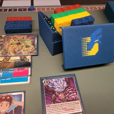 Bộ Marker (Counter) Digimon và Hộp đựng