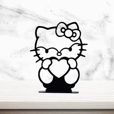 Mô hình trang trí Hello Kitty 2D in 3D siêu đáng yêu