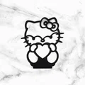 Mô hình trang trí Hello Kitty 2D in 3D siêu đáng yêu - Thumbnail 2