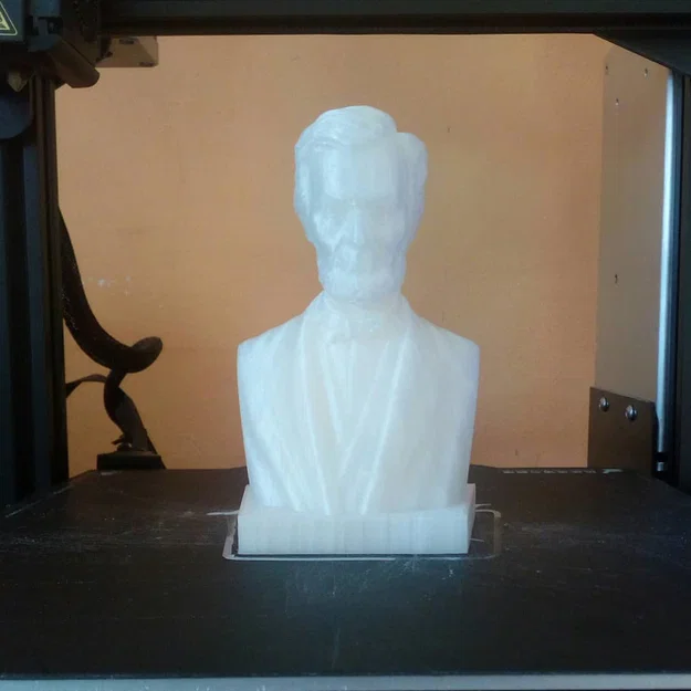 Mô hình tượng bán thân Abraham Lincoln - In 3D đẹp sắc nét - Image 1